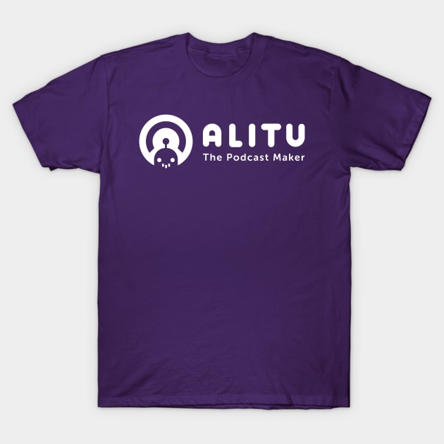 Alitu: Full Logo | White T-Shirt by The Podcast Host